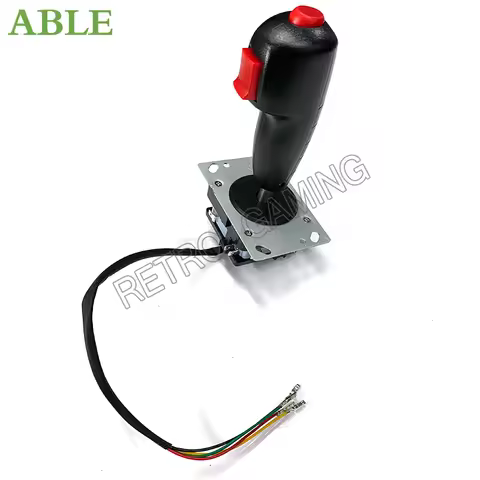 Mini Grab Arcade Flight Yoke Stick 8 Way Joystick With Two Trigger Top Fire Arcade Joystick For Flyi