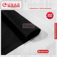Goretex Hitam Per-Yard Bahan Jaket Premium Waterproof &amp; Breathable