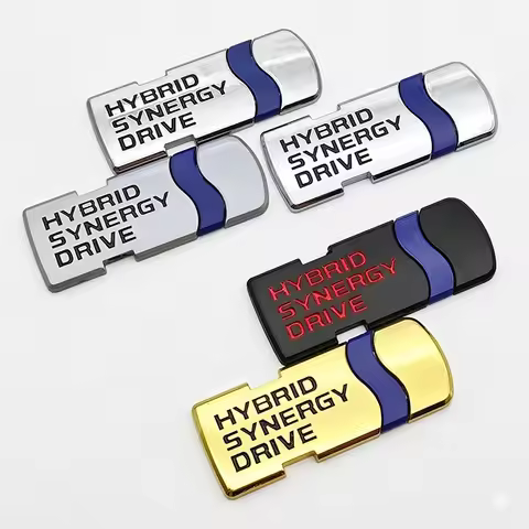 3D Metal Logo HYBRID SYNERGY DRIVE Emblem Badge for Toyota Prius Camry RAV4 Corolla Trunk Fender Sti