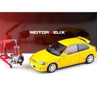 1/18 MOTORHELIX HONDA CIVIC EK9 TYPE-R YELLOW diecast