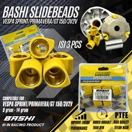 BASHI SLIDING ROLLER 3 PCS VESPA SPRINT PRIMAVERA GT 150 3V2V PREMIUM TEFLON RACING CVT P01 1917
