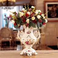 European-style luxury living room porch simulation gold ceramic vase vase table decoration decoratio