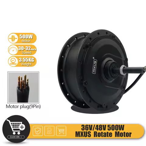 36V/48V500W MXUS Motor Electric Bicycle Mountain Bike Spin Fly Retrofit Electric Booster Single Rear