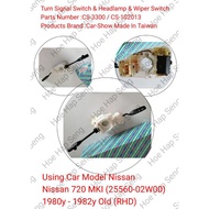 CS-3300 (Car - show Made In Taiwan) Nissan 720 MKI 1980y-1982yOld Type Turn Signal Switch &amp; Headlamp &amp; Wiper Switch