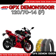 ยางนอกGPX Demon150GR แบบไม่ใช้ยางใน ND CITY 120/70-14 140/70-14 ยางผลิตใหม่ทุกเส้น