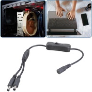 YYS 5 5x2 1mm DC5521 Y Splitter Cable Female to 2 Male Power Extension with Switcher for LED Lights 