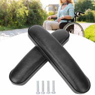 อะไหล่ ที่วางแขน สำหรับรถเข็น เก้าอี้ Armrest for Chair, Wheelchair (1 ชุด) - Black-Armani1
