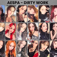 (Contents 50 PCS) Flashcard AESPA DIRTY WORK - PC AESPA Kpop Merch Card
