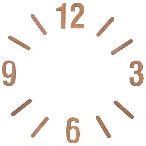 1 Set Of Wall Clock Diy Numerals Clock Numerals Kit Replacement Clock Numerals Clock Numbers Kit Rep
