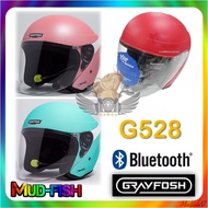 TOPI KELEDAR GRAYFOSH XDOT HELMET + FREE BLUETOOTH HANDFREE (G528)