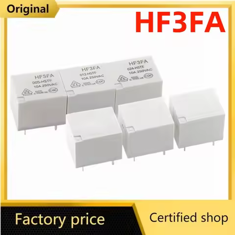 5Pcs Original brand new Power Relays HF3FA 005 012 024 -ZSTF HF3FA-005-ZSTF HF3FA-012-ZSTF HF3FA-024