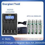 Energizer Rechargeable AA Batte 1.2V 2800mAh For cameras toys double a battery rechargeable  set aaa