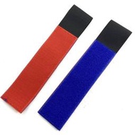 IDCF| 兩入 台製 寬版 紅色 藍色 識別帶 競賽 分隊 魔鬼氈 射擊 遊戲 雙面 伸縮 彈性 24034