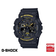 CASIO นาฬิกาข้อมือผู้ชาย G-SHOCK YOUTH รุ่น GA-100CY-1ADR วัสดุเรซิ่น สีดำ