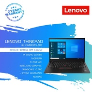 LENOVO THINKPAD X1 GEN 820U9S1LE00 LAPTOP 14 WQHD / INTEL I7-10510U / 16GB / 512GB SSD / INTEL UHD / 3 YEARS WARRANTY