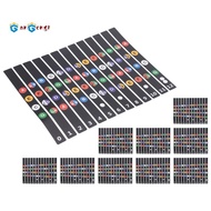 Ukulele Fretboard Stickers Chord Fret Stickers Note Sticker Finger Guide for Ukulele Beginner 10PCS