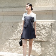 Plaid Shirt, Flared Pleated Short Skirt V61H24H056 V62L24H011