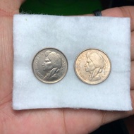 Ancient Dipagara Coin 25 Sen 1951 Padi and Kapas