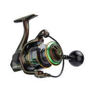 DEUKIO Spinning Fishing Reel 2000-7000 Series น้ําเค็ม 5.0:1 Gear Ratio 33lb ลากโลหะ Knob Grip Spinn