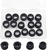 1/2" Drill Hole, 3/8" ID Silicone Rubber Grommets for Wiring Automotive Firewall Hole Plug Top Hat Grommets Wire Cable Protector Gasket Seal Ring for Tubing in Hydroponic and Irrigation Systems, 15pc