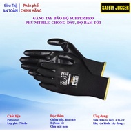 Safety Jogger Superpro Labor Protection Gloves nitrile Coating, Anti-Oil, Increase Grip, Fit Hand