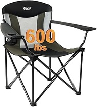 Portal 2XL Heavy Duty 600 lbs. Weight Capacity Quad Folding Camp Chair, 27”W x 22.8”D x 40.6”H