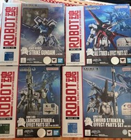 二手全套Robot魂 突擊高達Bandai Robot Spirits Gundam Strike Freedom Launcher Sword