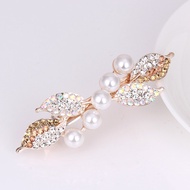 D-2a Metal Hair Clip Pearl Pattern Simple Accessories