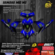 DC 539 STICKER DECAL FULLBODY MOTOR YAMAHA MIO M3 TEMA DESAIN MONSTER ENERGY KEREN BEBAS REQUEST