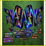 ❏ ➜ ◀ Kawasaki Bajaj Ct 100/125 Decal Sticker (Latest 2022 Jrp Design) and SUN DESIGN