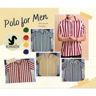 Stripe Polo for Men (Taslan Fabric)