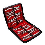 Dental Tooth Extracting Forceps Kit of 10 Pcs Durable Surgical Tooth Extraction Forceps Pliers Kit w