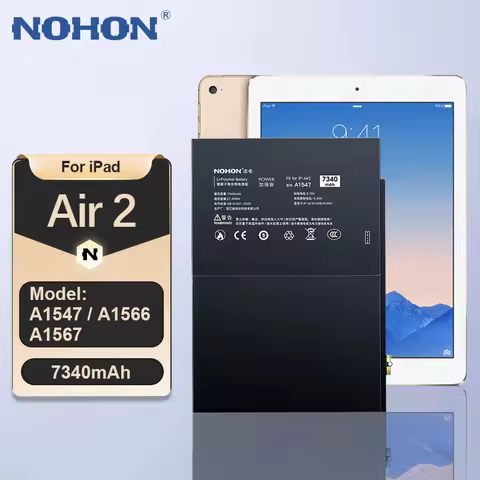 NOHON A1547 A1566 A1567 7340mAh Tablet Battery For APPLE iPad Air 2 Air2 iPad6 Replacement Batteries