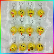 GANTUNGAN Squishy emoticon panda bun small yellow Toy smiley Keychain