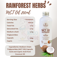 Rainforest Herbs Keto MCT Oil/C8 MCT Oil/Coconut Butter - Keto Bulletproof Beverage for Energy Brain
