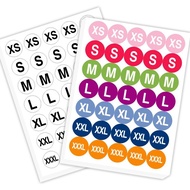 Clothing Color Size Label Sticker/Clothing Size Size Number Label Sticker/Waterproof/Adhesive Sticke