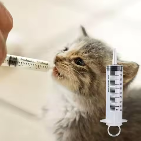 Transparent Large Capacity Syringe Plastic with Scale Pet Feeding Syringe 60/100/200/300/500ML Reusa
