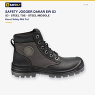 Safety Jogger Dakar EW S3 Safety Shoes S3 Steel Toe Mid Cut Kasut Safety Black