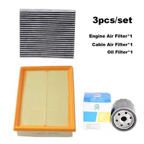 3pcs Filter Set For BAIC BEIJING X55 1.5T 2022 2023 2024 BJ30 1.5T Cabin A/C Fresh Air Oil Filter Cl