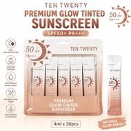 TEN TWENTY PREMIUM GLOW TINTED SUNSCREEN SPF50 PA+++ SACHET 4ML (20PCS)
