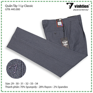 Quần Tây Nam Trung Niên 1 Ly Ống Suông Vĩnh Tiến 445 - Mã C1019