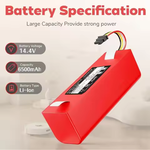 14.4V Li-Ion Replacement Battery for Roborock S50/S5/S6/S7 Pure/MAX/MaxV/MaxV Ultra Q5 Q7 Pro/MAX+ M