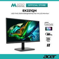 ACER 21.5" EK221QH / EK221Q H LED FHD (1920x1080@100HZ) FLAT VA PANEL LCD MONITOR (1MS, INPUT: VGA+H
