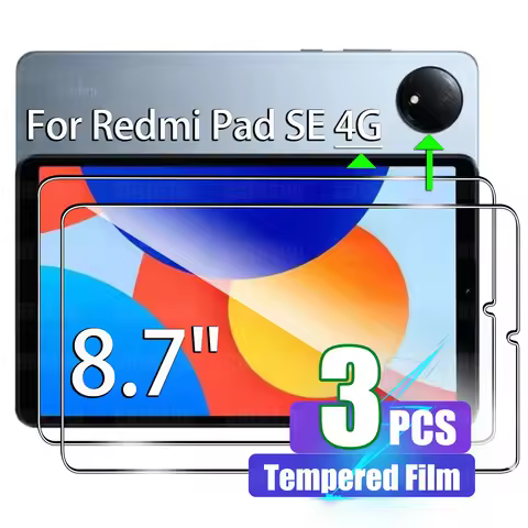 Screen Protector for Xiaomi Redmi Pad SE 4G (8.7 Inch) 2024 Anti-scratch 9H hardness Tempered Glass 