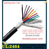 UL2464 multi-core shielded wire 18/20/22/24/26AWG3, 5-core, 7-core, 10-core, 15-core signal control 