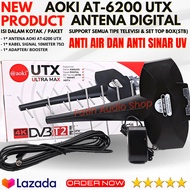 Antena TV Super Jernih Full HD 1080p (BISA COD) Aoki AT6200 UTX Antena Aoki Ultra Max Outdoor Antena Jumbo Spaceship 4K HDTV Tahan Air Tahan Sinar Matahari UV ~ Support semua tipe televisi &amp; Set top box(STB) Smart TV Plasma TV LED LCD TV Tabung - F.A.S