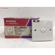 CLIPSAL C-Classic 1 Gang Bell Press Switch ( Printed Press )