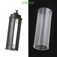 USNOW Torch Lamp 1PC 18650 Battery Sheath Tube White Casing Case
