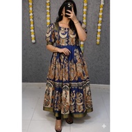 soft Georgette kalamkari anarkili gown