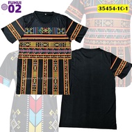 HOT&amp;Wholesale Baju Batik Jersey Unisex Traditional Etnik Sabah CORAK LENGAN